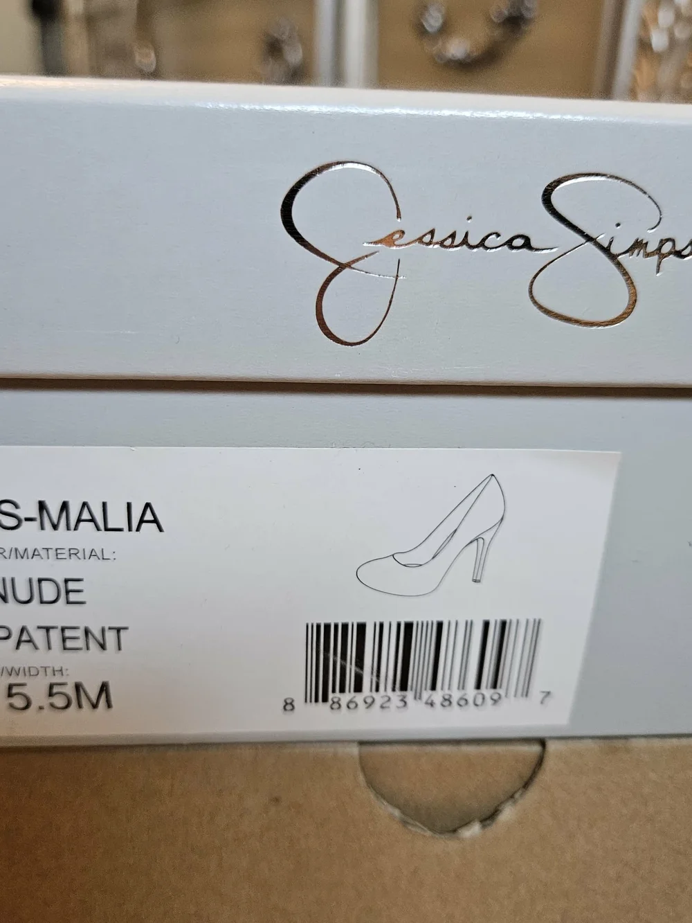 Jessica Simpson Nude Patent JS-Malia High Heel Pumps